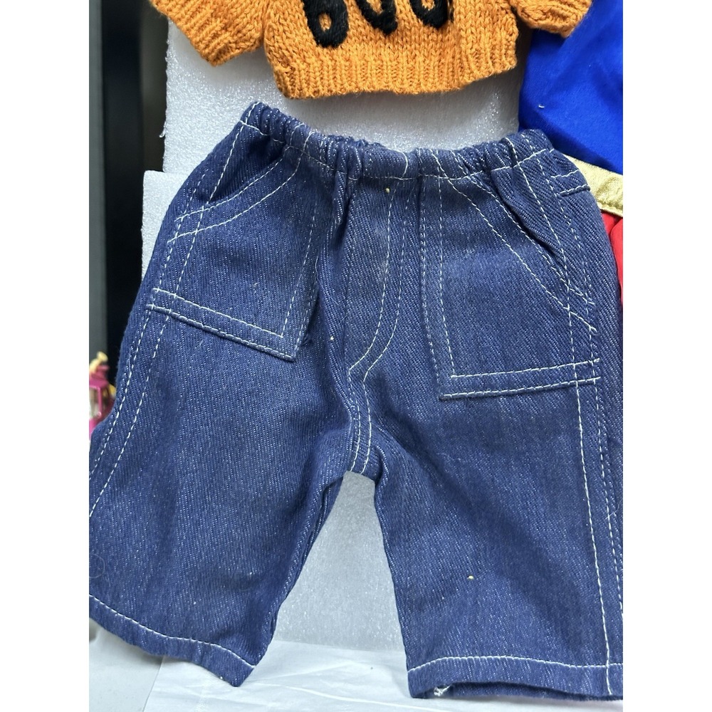 Halloween Baby Doll Outfits Lot Of 2 Boo And Pants Superwomen Dress 9.5 -10.5 In - Picture 4 of 5